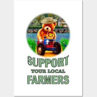 Support Your Local Farmers Posters and Art